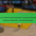 NBA Live Mobile Inwisselcodes: Evenementvieringen, Jubileum Rewards, Thema Bonussen