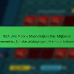 NBA Live Mobile Maandelijkse Pas: Mijlpalen evenementen, Unieke uitdagingen, Premium beloningen