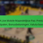 NBA Live Mobile Maandelijkse Pas: Prestatie mijlpalen, Bonusbeloningen, Valuta boosts