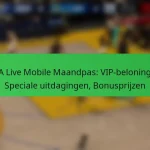 NBA Live Mobile Maandpas: VIP-beloningen, Speciale uitdagingen, Bonusprijzen